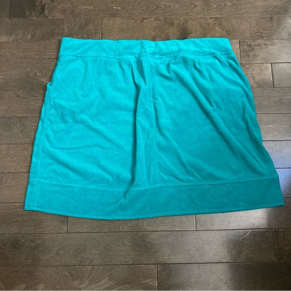 Active Zone Size 2X Teal Mini Skirt with Drawstring Waist - Picture 2 of 7